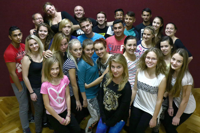 Taneční skupina v TC Královská